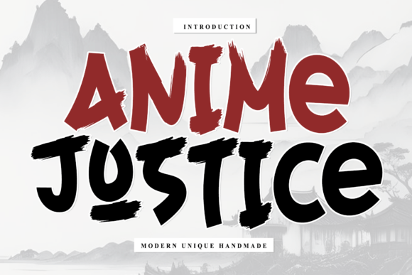 Anime Justice: A Timeless Font for Dynamic Design