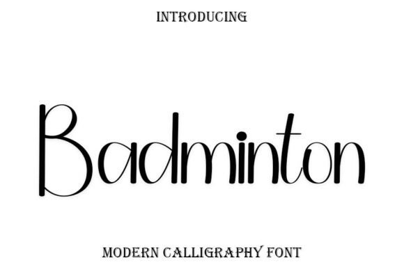 Badminton: A Handwritten Font for Unique Design