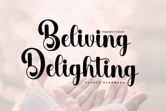 Beliving Delighting: A Timeless Handwritten Font for Modern Design