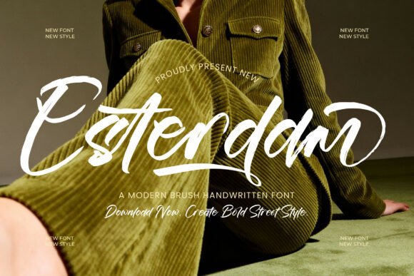 Esterdam: A Modern Brush Font for Elegant Branding