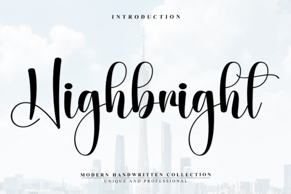 Highbright: The Elegant Script Font for Modern Branding