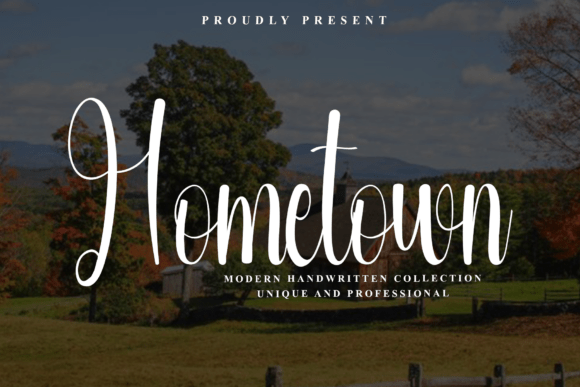Hometown: Modern Handwritten Font for Timeless Design