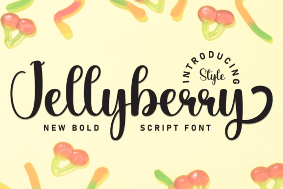 Jellyberry: The Sweet & Friendly Handwritten Display Font