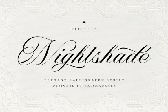Nightshade: The Elegant Script for Modern Branding