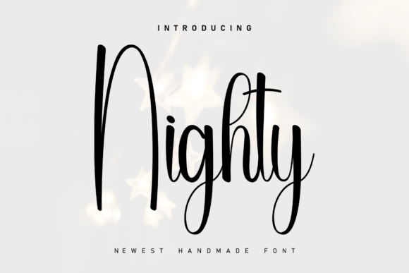 Nighty: The Charming Handwritten Font for Modern Design
