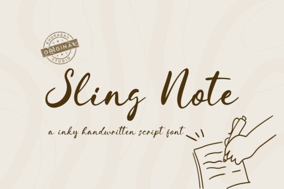 Sling Note: The Authentic Handwritten Font for Modern Design