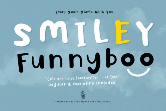 Smiley Funnyboo: A Font Duo That Radiates Joy