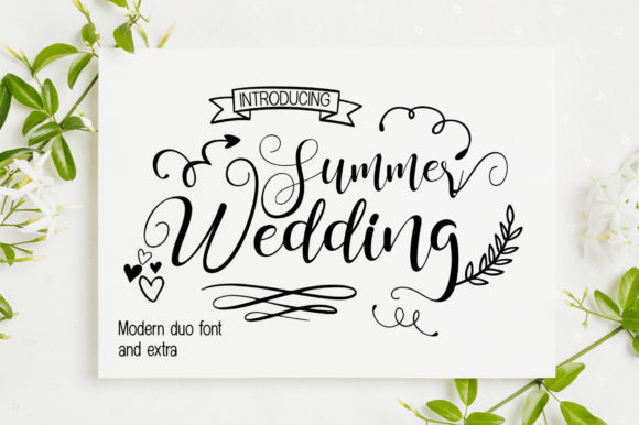 Summer Wedding: A Versatile Trio Font for Modern Design