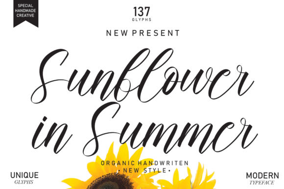 Sunflower in Summer: A Font for Creative Flow