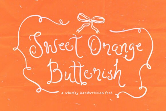 Sweet Orange: A Whimsical Handwritten Font for Modern Design