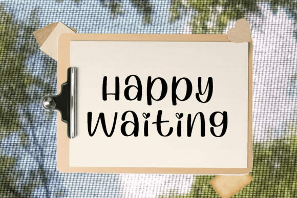 The Art of Elegant Script: Happy Waiting Font