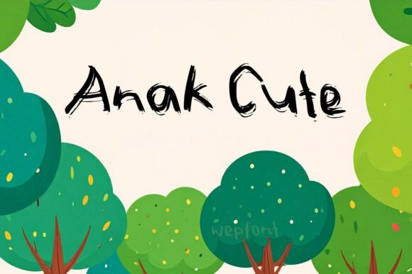 Unlock Playful Design with the Anak Cute Typeface