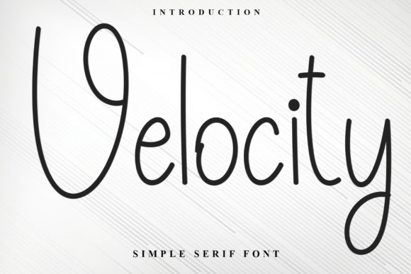 Velocity: The Modern Handwritten Serif for Elegant Design