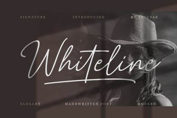 Whiteline: Elevate Your Visual Design with Handwritten Grace