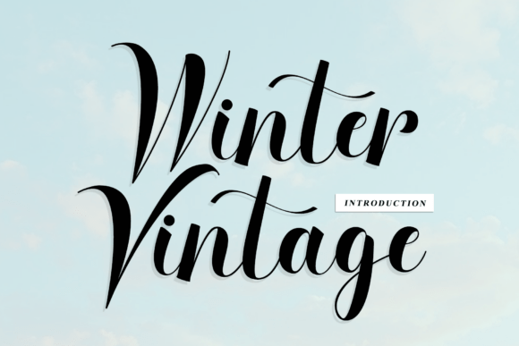 Winter Vintage Font: Elevate Your Visual Design